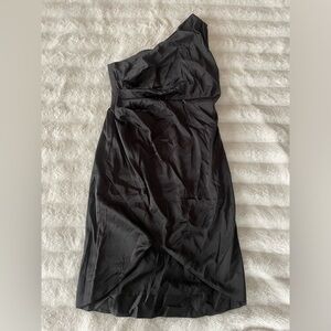 Banana Republic One-Shoulder Satin Knee-Length Dress